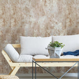 Z3466 Industrial distressed stains pattern White rust brown bronze textured wallpaper