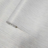 C88142 Ivory light Blue gold stria lines faux fabric textured modern plain Wallpaper