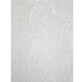 Z78009 Ivory off white cream faux fabric textured floral leaves tropical Wallpaper roll