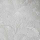 Z78009 Ivory off white cream faux fabric textured floral leaves tropical Wallpaper roll