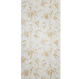 C88143 Ivory off white ginger gold faux fabric floral plants leaves textured Wallpaper