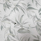 C88140 Ivory teal green gold faux fabric floral plants leaves textured modern Wallpaper