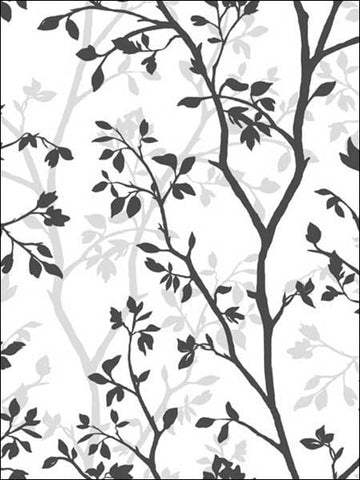 JB20900 Trees Black and White Wallpaper