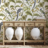 JMW1006.31 Living Branches Green Animals Wallpaper
