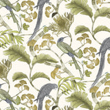 JMW1006.31 Living Branches Green Animals Wallpaper