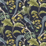 JMW1006.41 Living Branches Blue Animals Wallpaper