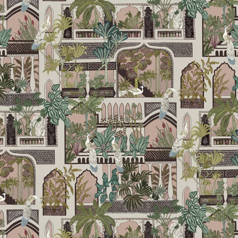 JMW1011.01 Peacock Arches Wallpaper