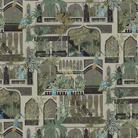JMW1011.11 Peacock Arches Wallpaper