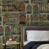 JMW1011.41 Peacock Arches Wallpaper