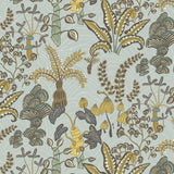 JMW1012.01 Woodland Floor Turquoise Wallpaper 