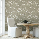 JMW1014.21.0 Stockend Woods Cotswold White Maitland Green Kravet Couture Wallpaper