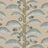 JMW1015.31 Palm Stripe Botanical Floral Wallpaper