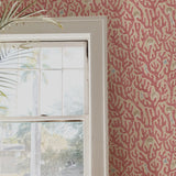 JMW1016.01 Coral Red Wallpaper