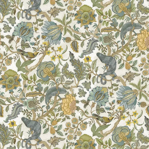 JMW1022.01 Chameleon Trail Wp Green Animals Wallpaper