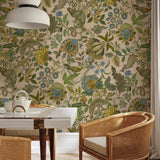  JMW1022.11 Chameleon Trail Wp Green Animals Wallpaper