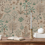 JMW1023.01 Cynthia Wp Beige Botanical Wallpaper
