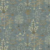 JMW1023.21 Cynthia Wp Blue Botanical Wallpaper
