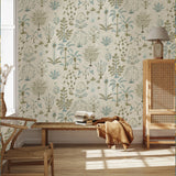  JMW1023.41 Cynthia Wp Beige Botanical Wallpaper