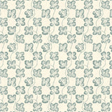 JMW1024.21 Cabbage Check Wp Blue Botanical Wallpaper