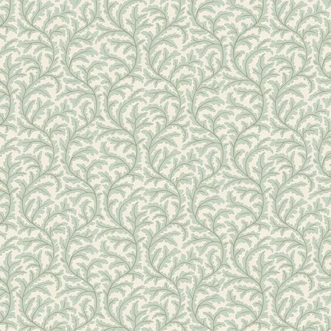 JMW1025.31 Frond Ogee Blue Lattice Wallpaper 