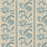 JMW1028.01 Floral Check Blue Botanical Wallpaper