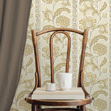 JMW1028.31 Floral Check Beige Botanical Wallpaper