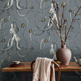 JMW1030.11 Octopoda Grand Blue Novelty Wallpaper 