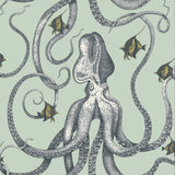 JMW1030.21 Octopoda Grand Green Novelty Wallpaper 