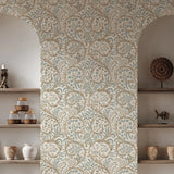 JMW1031.01 Butterrow Brown Botanical Wallpaper