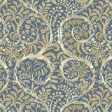 JMW1031.11 Butterrow Blue Botanical Wallpaper 