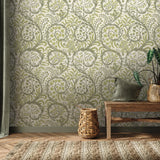 JMW1031.21 Butterrow Green Botanical Wallpaper