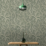 JMW1035.01 Stitched Birds Green Animals Wallpaper 