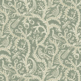 JMW1035.01 Stitched Birds Green Animals Wallpaper 