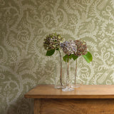  JMW1035.31 Stitched Birds Green Animals Wallpaper 