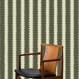 JMWRSCA.02 Scallop Stripe Green Stripes Wallpaper