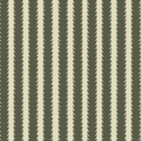 JMWRSCA.02 Scallop Stripe Green Stripes Wallpaper