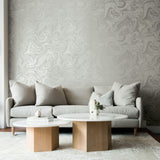 JT30606 Studio Marble LArgent Wallpaper 