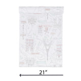 KJ50201 Pastel purple pink mint gray Eiffel Tower Paris landmarks kids room Wallpaper 3D
