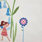 KJ50409 Playful whimsical flowers fairy theme nursery multicolor off white wallpaper 3D