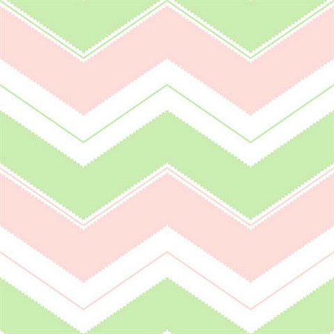 KJ51204 Mint Pink Zig Zag Chevron Wallpaper