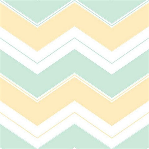 KJ51207 Tan Mint Zig Zag Chevron Wallpaper