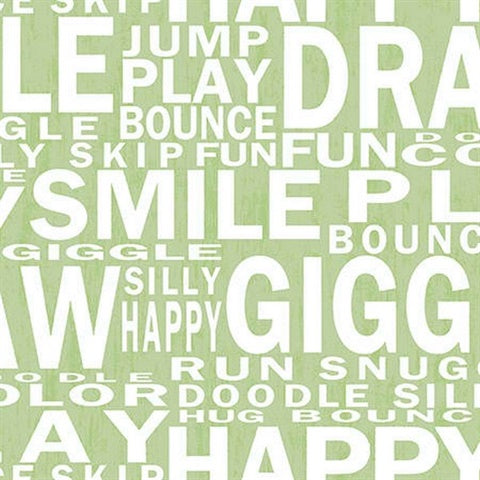 KJ51304 Green Giggles Wallpaper