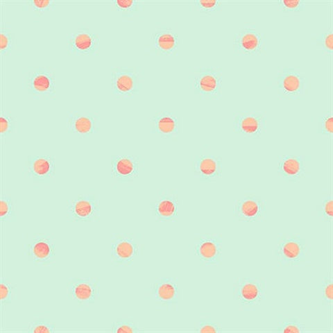 KJ51701 Peach Blue Whoopie Pies Wallpaper