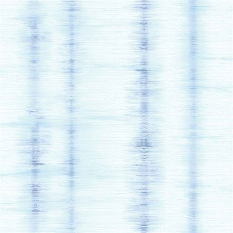 KJ52002 Blue Tie-Dye Stripe Wallpaper