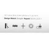 KJ52212 Birds perched on thin kids nursery brown yellow pink green light blue wallpaper