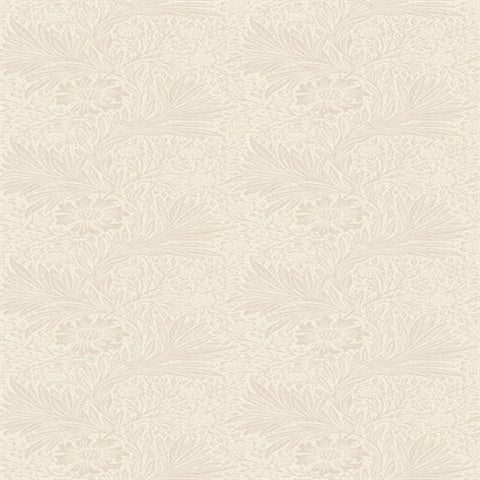 KT20308 Marigold Tonal Floral Eggshell Wallpaper