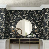 KT2101 Metal Leaf Squares Wallpaper