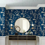 KT2103 Metal Leaf Squares Wallpaper