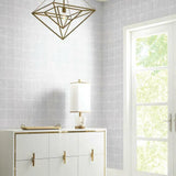 KT2103 Metal Leaf Squares Wallpaper