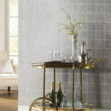 KT2103 Metal Leaf Squares Wallpaper